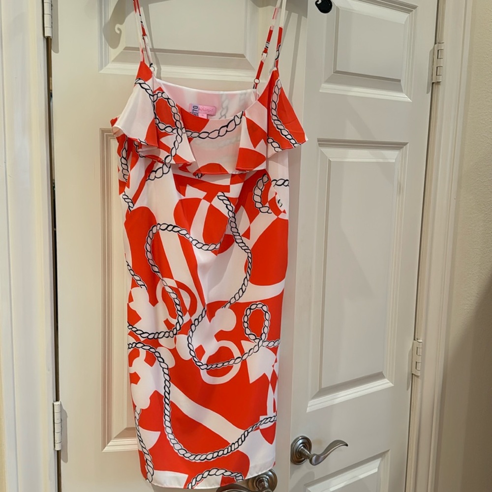 Lilly Pulitzer “Booze Cruise” silk dress size M